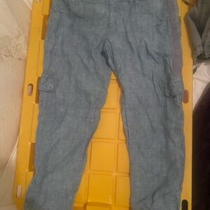Marrakech Blue Boho Utility Cargo Pants - Size 26 $54